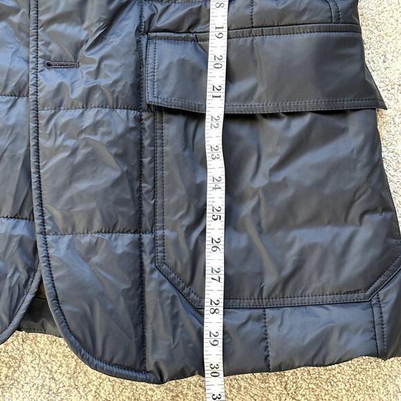 Waterville Navy Puffer Wool Trim Men Luxury Jacket Size 54 (US XL) Quilted Italy - Picture 7 of 15